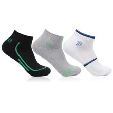 Bonjour Men's Cushioned No Show Sports Socks (Pack of 3)