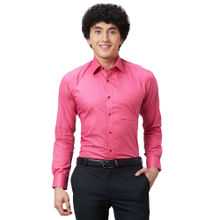 Raymond Slim Fit Self Design Pink Formal Shirt
