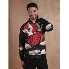PRONK Men Graphic Printed Bomber Jacket