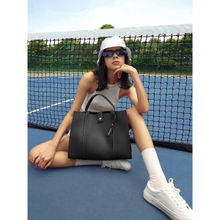 MIRAGGIO Grace Tote Bag For Office & Everyday Use- Black