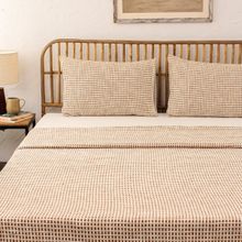House This Girnar Bedcover Brown (Queen)