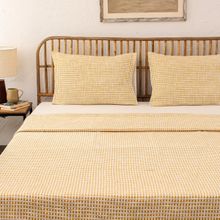 House This Girnar Bedcover Yellow (Queen)