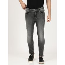Wrangler Men Bostin Cropped Grey Jeans (Slim)