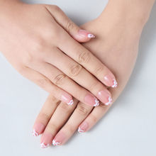 Pipa Bella by Nykaa Fashion Minimal Stick On Nails with Pink and White Swirls