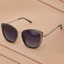 Carlton London Womens Grey Toned UV Protected Cateye Sunglasses CLSW174