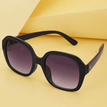 Carlton London Womens Black Toned UV Protected Oversized Sunglasses CLSW179