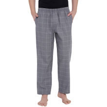 XYXX Super Combed Cotton Checkered Pyjama For Men - Grey