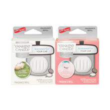 Yankee Candle Car Air Freshener Refill- Pk of 2- Clean Cotton and Pink sands
