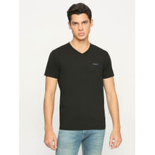 Pepe Jeans Black V Neck Short Sleeve T-Shirt