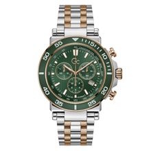 GC Men Green Round Analog Chronograph Watch Z14009G9MF (M)