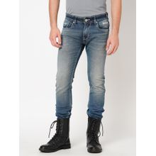 ROOKIES Midrise Knitted Jeans - Slim and Narrow Fit