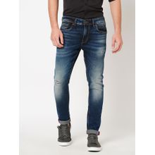 ROOKIES Mens Lowries Slim Knitted Jeans with Tapered Ankle