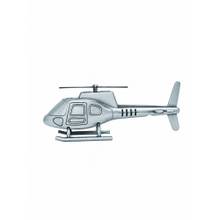 Golden Peacock Antique Silver Metal Helicopter Showpiece