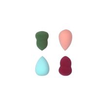Bronson Professional Mini Beauty Blend Sponge 4 Pcs,Applicator Puffs(Color & Shape Vary)Mix Color