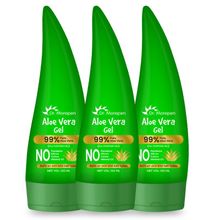 Dr. Morepen Aloe Vera Gel 99% Pure Aloe Vera For Suits All Skin And HairTypes (Pack Of 3)