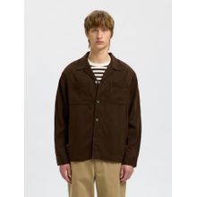 SELECTED HOMME Dark Brown Regular Fit Overshirt