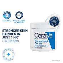 CeraVe Moisturizer For Dry Skin, Barrier Repair Cream with Ceramides, Dermatologist recommended
