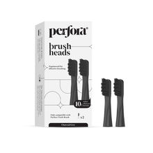 Perfora Brush Head Refill (Set Of 2) - Charcoal Grey