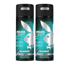 Playboy Endless Night Deodorant Spray (Pack Of 2)