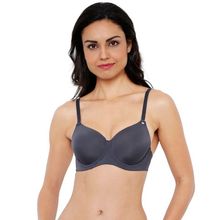 SOIE Women'S Full/Extreme Coverage Padded Wired Bra - Grey