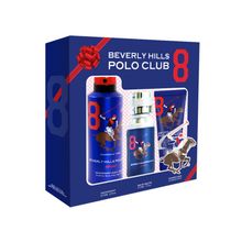 Beverly Hills Polo Club Sport No8 Set For Men Edt + Deo + Shower Cream