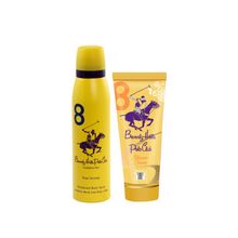 Beverly Hills Polo Club No.8 Women Gift Set Body Spray + Shower Cream