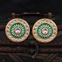 Sukkhi Classic Gold Plated Kundan Meenakari Stud Earring For Women (SKR56840)