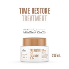 Schwarzkopf Professional Bonacure Time Restore Clay Treatment Mask With Q10+ - For Mature Hair
