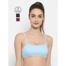 Floret Non Padded & Wire Free Full Coverage Sports Bra (Pack of 3)