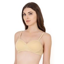 Floret Lightly Padded Demi Cup Bra Nude