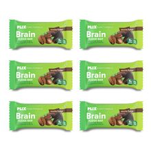Plix Brain Fudge Bar - Mocha Fudge Flavour - Pack of 6
