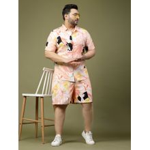 RIGO Men Multi-Color Floral Print Co-Ord (Set of 2)