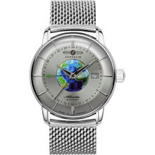 Zeppelin Atlantic Date|GMT Analog Dial Color Silver Men's Watch - 8468M1 (M)