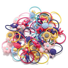 Jewels Galaxy Adorable Floral Multicolour Rubber Band And Girls (Pack Of 30)