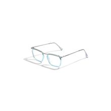SAM AND MARSHALL CHARLIE_SKY_1551 Blue Solid Metal Square Computer Glasses