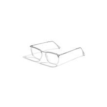 SAM AND MARSHALL CHARLIE_WHITE_1552 White Solid Metal Square Computer Glasses