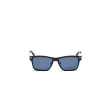 Tom Ford FT5475 54 12V. Blue Solid Metal Square Sunglasses (54)