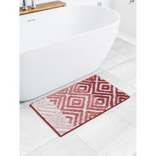 Obsessions Quick Dry Anti Skid Bath Mat, Red