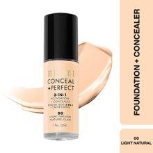 Milani Conceal + Perfect 2-in-1 Foundation + Concealer - 00 Light Natural