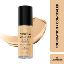 Milani Conceal + Perfect 2-in-1 Foundation + Concealer - 03 Light Beige