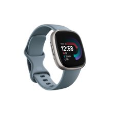 Fitbit lVersa 4 Fitness Watch wth Daily readiness-Sleep Score,Call,Alexa(Waterfall Blue - Platinum)