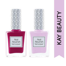 Kay Beauty Nail Nourish Nail Enamel Combo - Miamour & Angellic