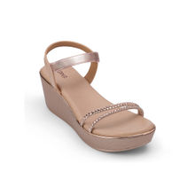 PEPPER Women Party Wear Wedges Rose Gold