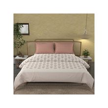 MYTRIDENT King Size Bedding Set Cotton 4 Piece Sanskriti Collection Ajrakh Dusty Coral