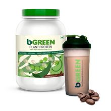 bGREEN 100% Vegan Plant Protein With Free Shaker - Cafe Mocha