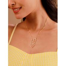 Voylla Gold Brass Statement Necklace