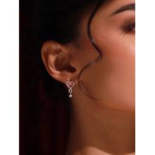 Voylla White Sterling Silver Sterling Silver Pair Of Earrings