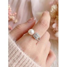 925 SILLER White Sterling Silver Sterling Silver Ring