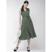 Twenty Dresses By Nykaa Fashion Groovy Vibes Striped Midi Dress - Multi-Color