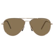 Porsche Design Gold Full Rim Sunglasses P8508 60E (60)